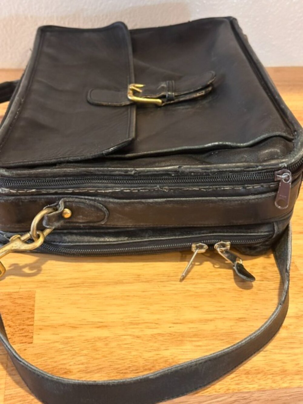 Coach | Vintage Leather Laptop Attache Briefcase Satchel Bag Black - Picture 4 of 16